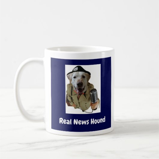 Real News Hound  Kaffeetasse (Links)