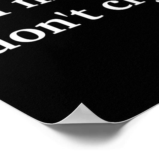 Real Ninjas Dont Cry Poster (Ecke)