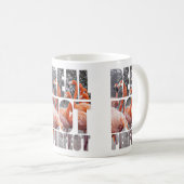 Real Not Perfect Zitat Flamingo tropische Vögel Kaffeetasse (VorderseiteRechts)