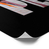 Real Not Perfect Zitat Flamingo tropische Vögel Poster (Ecke)