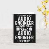Real O Engineer Sound Engineering Funny Quote Karte (Gelbe Blume)