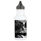 Real Old Greyscale Skull Edelstahlflasche (Links)