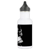 Real Old Greyscale Skull Edelstahlflasche (Rechts)