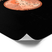 Real One Penny Rip, Funny Coin Memorial,cent Retir Poster (Ecke)