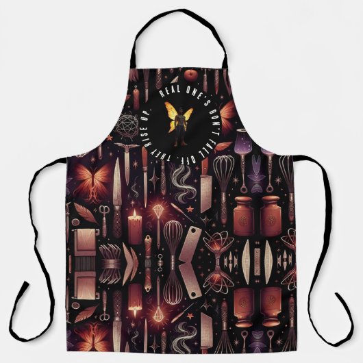 Real Ones Don’t Fall Off, They Rise Up" | Bold Men Schürze (Vorderseite)