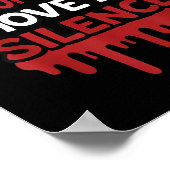 Real Ones Move In Silence Money Quote Urban Poster (Ecke)