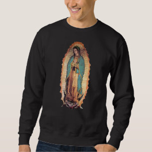 Real Our Lady of Guadalupe Jungfrau Mary Katholic Sweatshirt