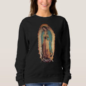 Real Our Lady of Guadalupe Jungfrau Mary Katholic Sweatshirt (Vorderseite)