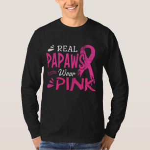 Real Papaws tragen rosa Brustkrebs-Bewusstsein T-Shirt