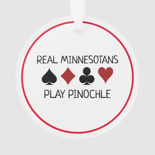 Real "People" Play Pinochle Ornament (Rückseite)