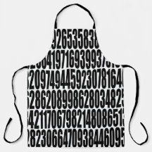 Real Pi Ziffern Schwarz-Weiß-Mathematiknummern