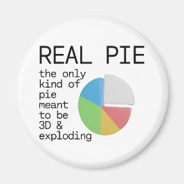 Real Pie - die einzige Art von Kuchen, die für 3D Magnet