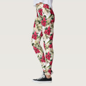 Real Poinsettia Print Leggings (Links)
