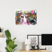 Real Portugal - Lissabon Straße Poster (Heimbüro)