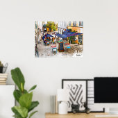 Real Portugal - Lissabon Straße Poster (Heimbüro)