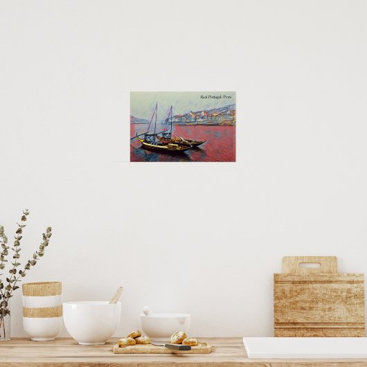 Real Portugal-Porto Poster (Küche)
