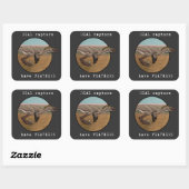 Real Raptors Quadratischer Aufkleber (Blatt)