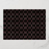 Real Rose Gold Save the Date handschriftlich Folieneinladung (Rückseite)