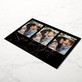 Real Rose Gold Save the Date handschriftlich Folieneinladung (Gedreht)