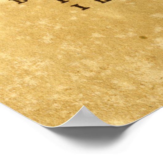 Real Schreibwriter Shakespeare Sonnet 116 (CXVI) Poster (Ecke)