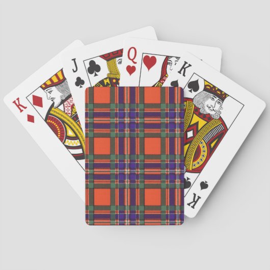 Real Scottish tartan - Macfarlane Spielkarten (Rückseite)