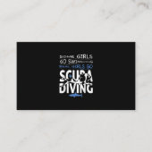 Real Scuba Diving Girl I Go Schwimmen Funny Gift Begleitkarte (Vorderseite)