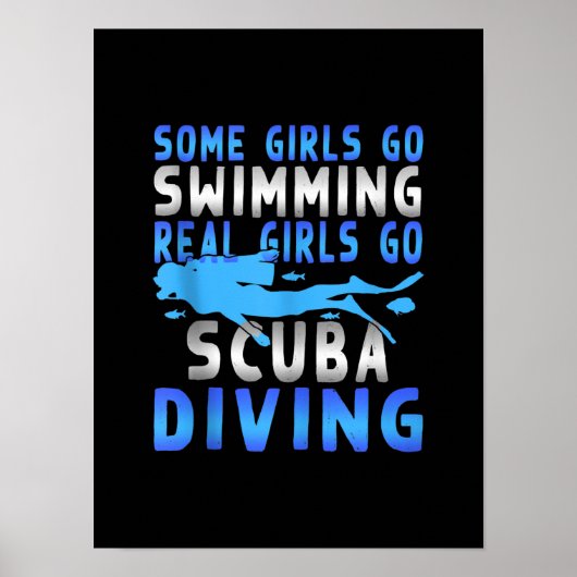 Real Scuba Diving Girls Einiges zum Schwimmen Poster (Vorne)