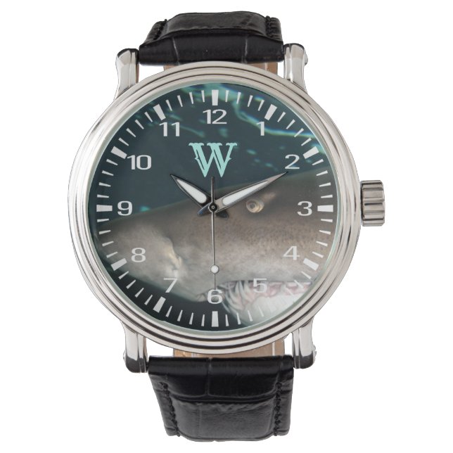 Real Shark Personalisiert Watch Armbanduhr (Vorderseite)