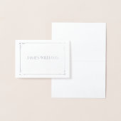 Real Silver Foil Art Deco Hochzeit Platzkarte Folienkarte (Anzeige)