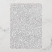 Real Silver Foil Dress Modern Brautparty Folieneinladung (Rückseite)