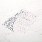 Real Silver Foil Dress Modern Brautparty Folieneinladung (Gedreht)