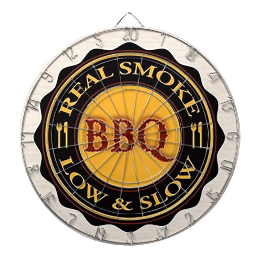"Real Smoke GRILLEN" Dart Board Dartscheibe (vorne)