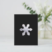 Real Snowflake Picture Postkarte (Stehend Vorderseite)