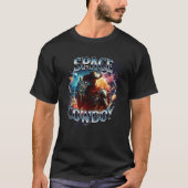 Real Space Cowboy im Weltraum T-Shirt (Vorderseite)