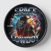 Real Space Cowboy im Weltraum Uhr (Vorderseite)