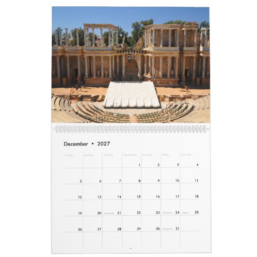 Real Spanien Kalender (Dez 2027)