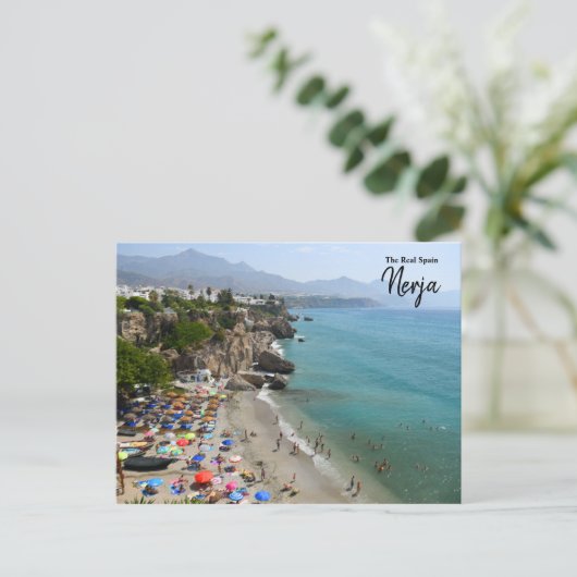 Real Spanien-Nerja Postkarte (Stehend Vorderseite)