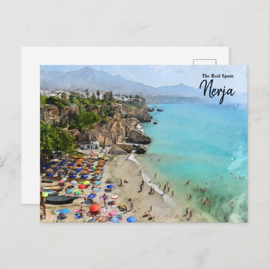 Real Spanien-Nerja Postkarte (Vorne/Hinten)