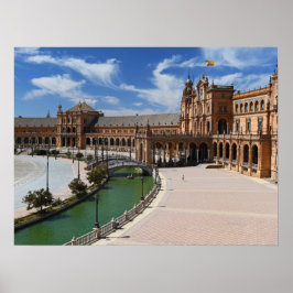 Real Spanien - Plaza de Sevilla - Sevilla Poster
