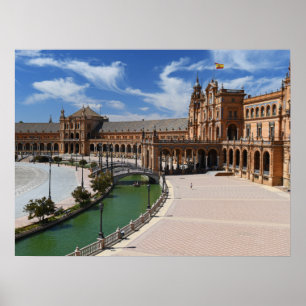 Real Spanien - Plaza de Sevilla - Sevilla Poster