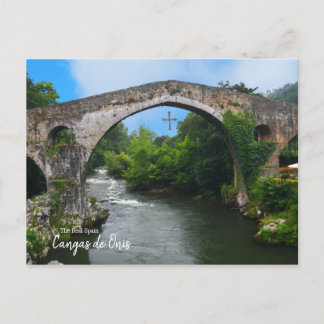 Real Spanien - Puente romano de Cangas de Onís Postkarte