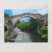 Real Spanien - Puente romano de Cangas de Onís Postkarte (Vorderseite)