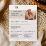 Real Staat Business Zuhause Valuation Brown Flyer<br><div class="desc">Neugierig, was Ihre Zuhause wert ist? Dieser professionell gestaltete Flyer ist das ideale Werkzeug für echte Anwesen-Agent, die personalisierte Zuhause-Bewertungsleistungen anbieten. Oben, zeigen Sie stolz Ihr Logo, um Markenerkennung zu schaffen. Unten, die bearbeitbare Überschrift, "Curious About What Your Zuhause is Worth?", greift neben Ihrem Foto in einer stilvollen Bogenform auf,...</div>