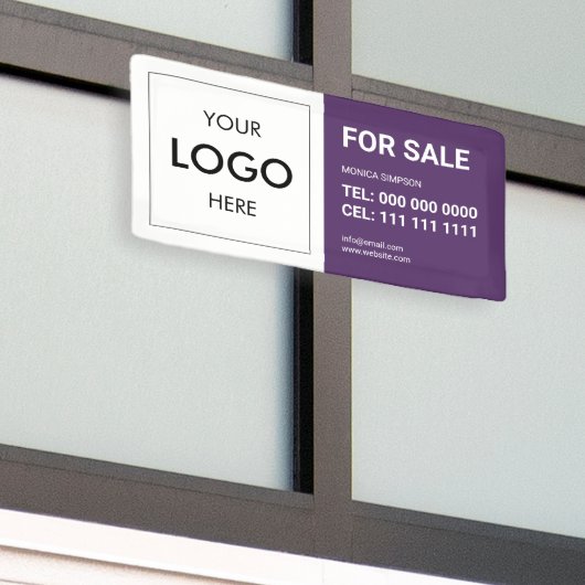 Real Staat Logo Modern Banner (Draußen Gebäude)