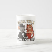 Real Talk with Tom and Sherry Cartoon Coffee Mug 2 Porzellantasse (Vorderseite)