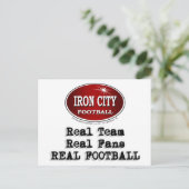 Real Team, Real Fans... Postkarte (Stehend Vorderseite)