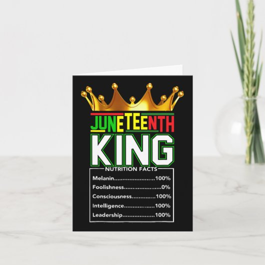 Real Thing Juneteenth Karte (Vorderseite)