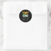 Real Thing Juneteenth Runder Aufkleber (Tasche)