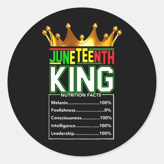 Real Thing Juneteenth Runder Aufkleber (Vorderseite)