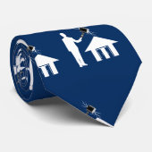 REAL-THOR BLUE NECK TIE KRAWATTE (Gerollt)